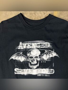 Avenged Sevenfold T-Shirt Size Large Metalcore Alternative Band Tee Death Bat